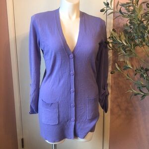 Chaus Lavender Cardigan Medium